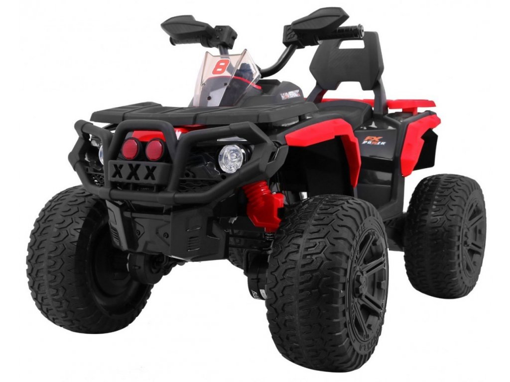 recenze Dětská elektrická čtyřkolka Maverick 4x4 červená - ElektrickéAutíčko.cz
