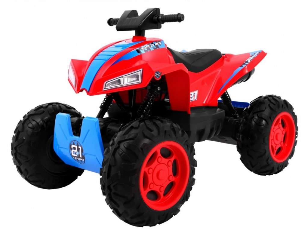 recenze Dětská elektrická čtyřkolka Sport Run 4x4 červená - ElektrickéAutíčko.cz
