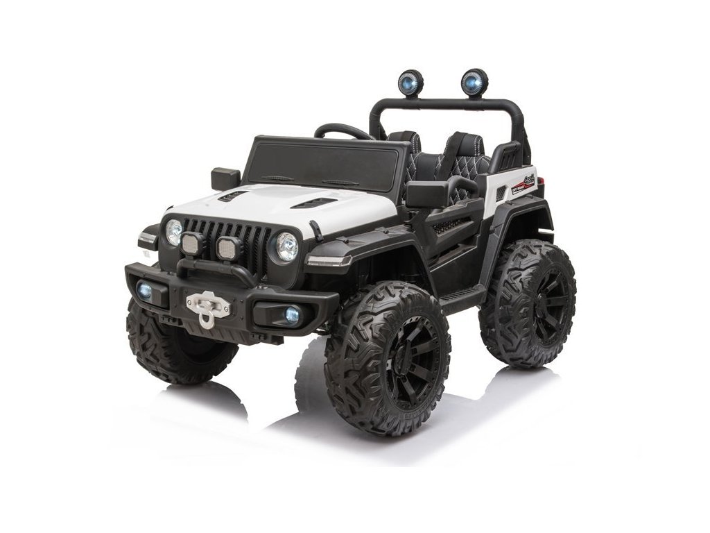 recenze Dětské elektrické auto Jeep Off Road 4x4 bílé - ElektrickéAutíčko.cz