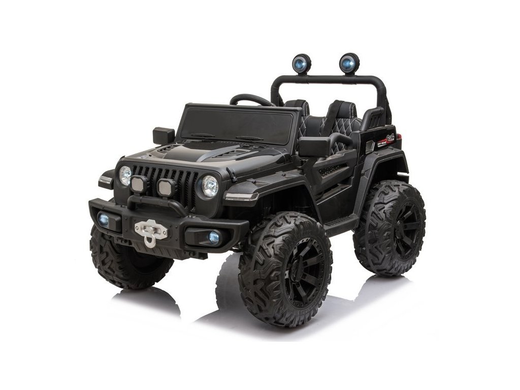 recenze Dětské elektrické auto Jeep Off Road 4x4 lakované černé - ElektrickéAutíčko.cz