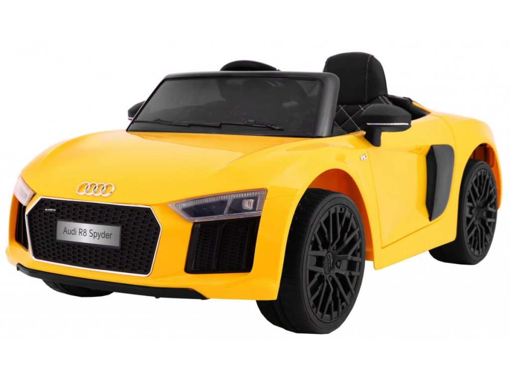 recenze Elektrické autíčko Audi R8 Spyder Maxi žluté - ElektrickéAutíčko.cz