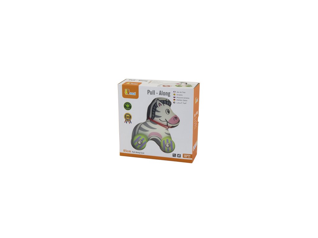 recenze Dřevěná tahačka - zebra jen za 182 Kč ✅
