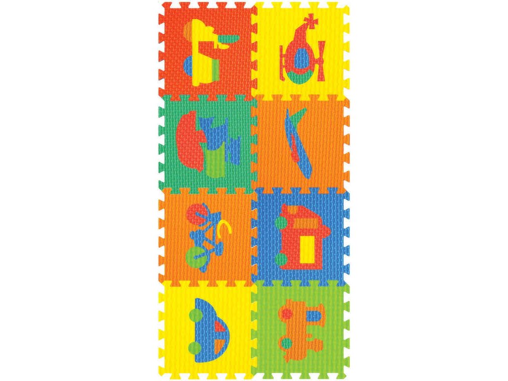 recenze Měkké bloky Dopravní prostředky 8ks pěnový koberec baby vkládací puzzle jen za 296 Kč ✅| Vyberte si Pěnové puzzle na Dudlu.cz