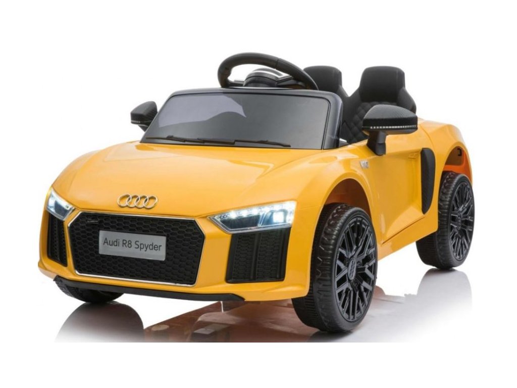 recenze Dětské elektrické autíčko Audi R8 Spyder žluté - ElektrickéAutíčko.cz