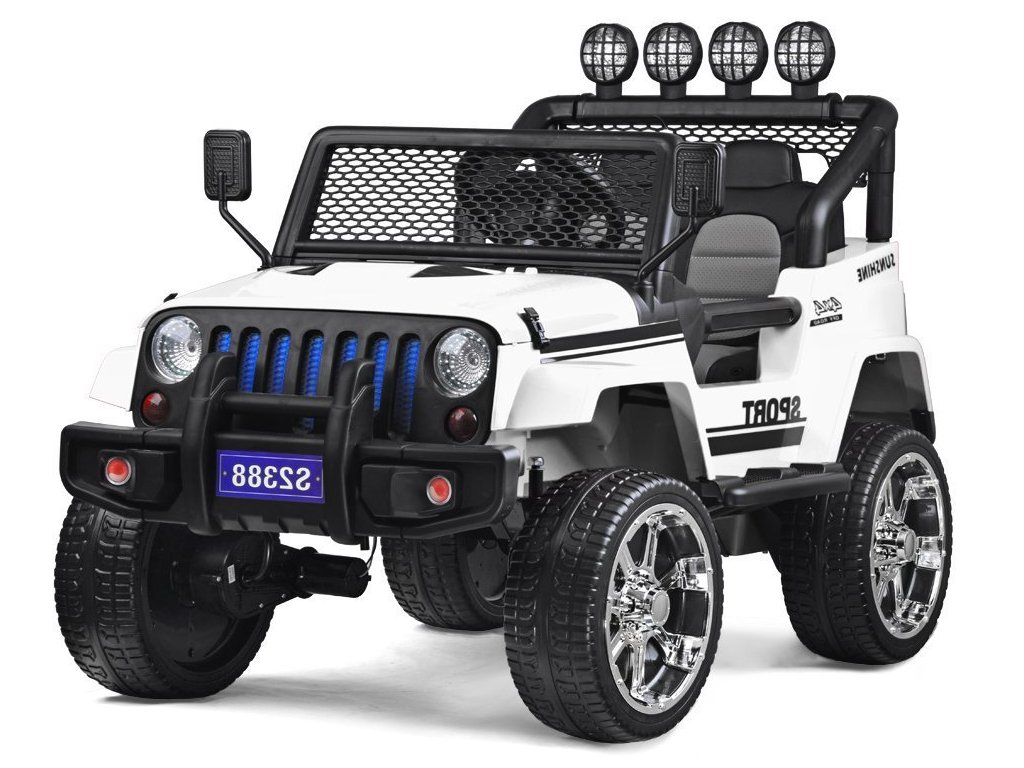 recenze Elektrické autíčko Jeep Raptor Sunshine 4x4 bílé - ElektrickéAutíčko.cz
