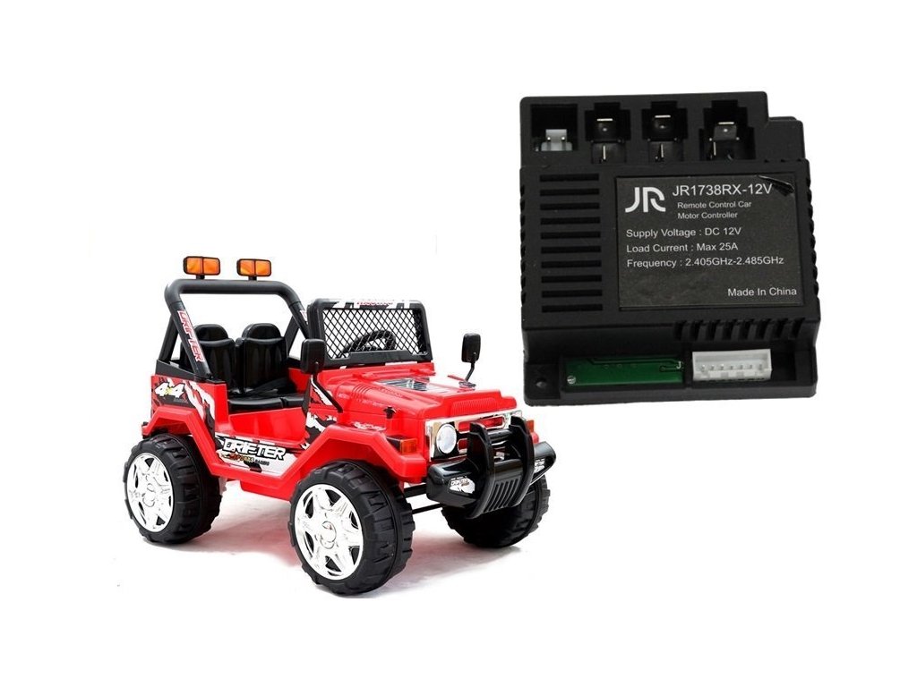 recenze Řídící jednotka JR1738RX do elektrického vozítka jeep Raptor Drifter - ElektrickéAutíčko.cz