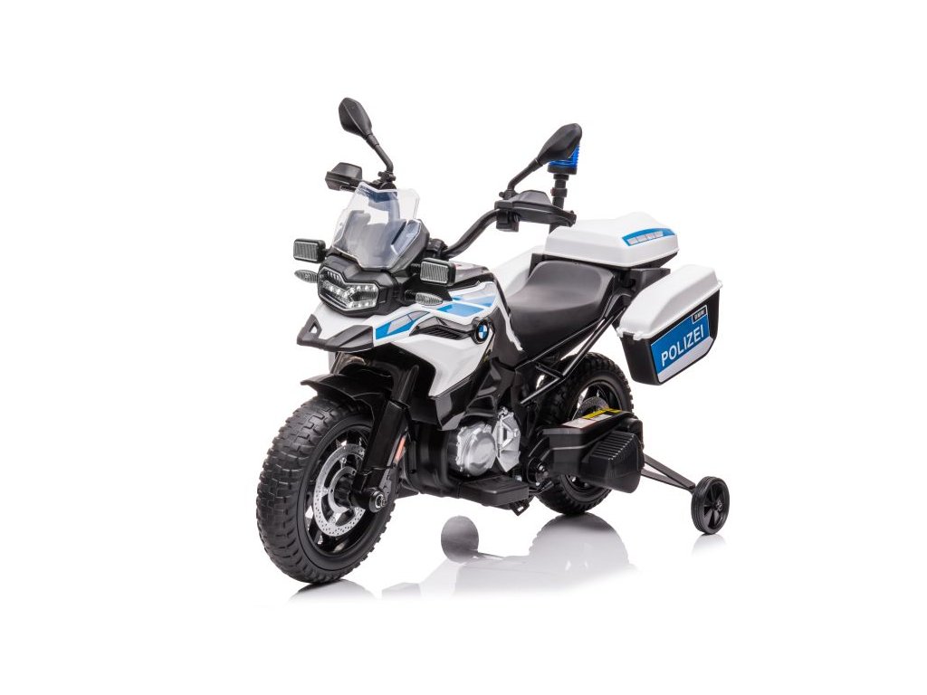 recenze Dětská elektrická motorka Policie BMW bílá - ElektrickéAutíčko.cz